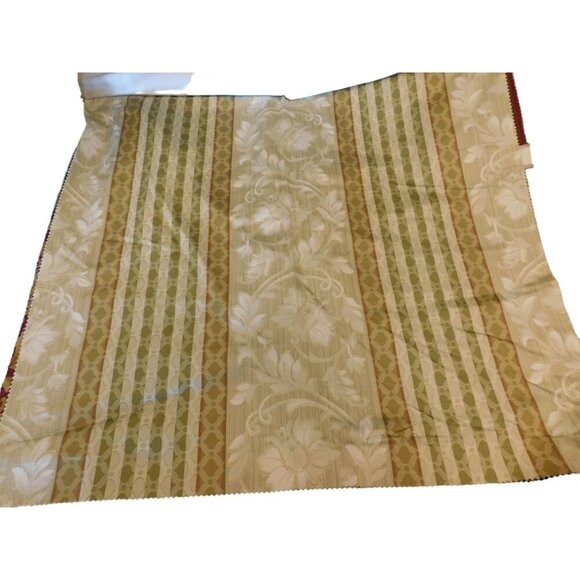 Vintage Floral Striped Fabric Remnants Multiple Colors & Patterns Cotton Blend I - Picture 5 of 13